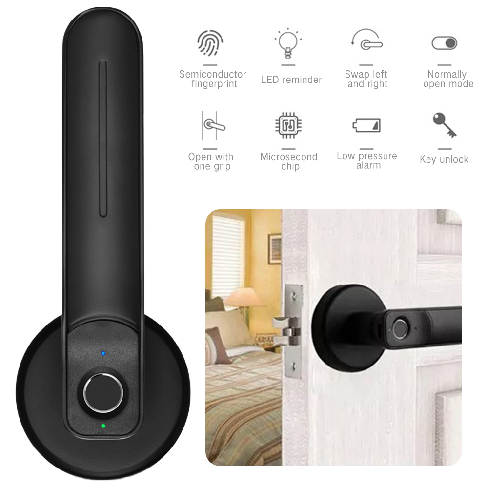 Smart D1 Finger Print  Deadbolt Door Handle Lock Best for Home and Hotel